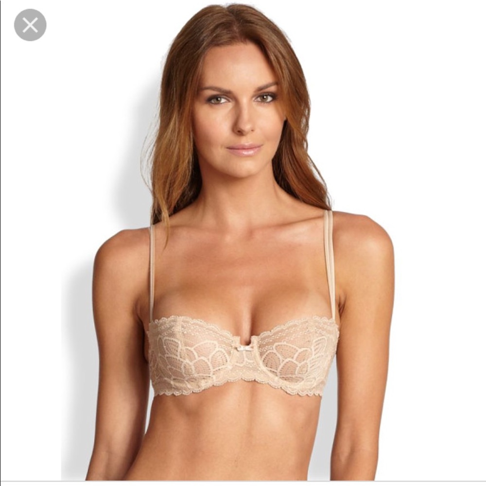Chantelle nude Lace Demi bra size 32C